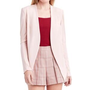 New BCBGeneration Open Front Tuxedo Jacket in Rose Smoke